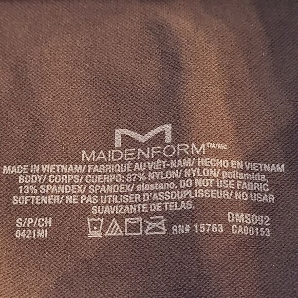 NEW Maidenform Feel Good Fashion Small High Waisted Brown Brief DMS092 Slimming - Picture 3 of 13